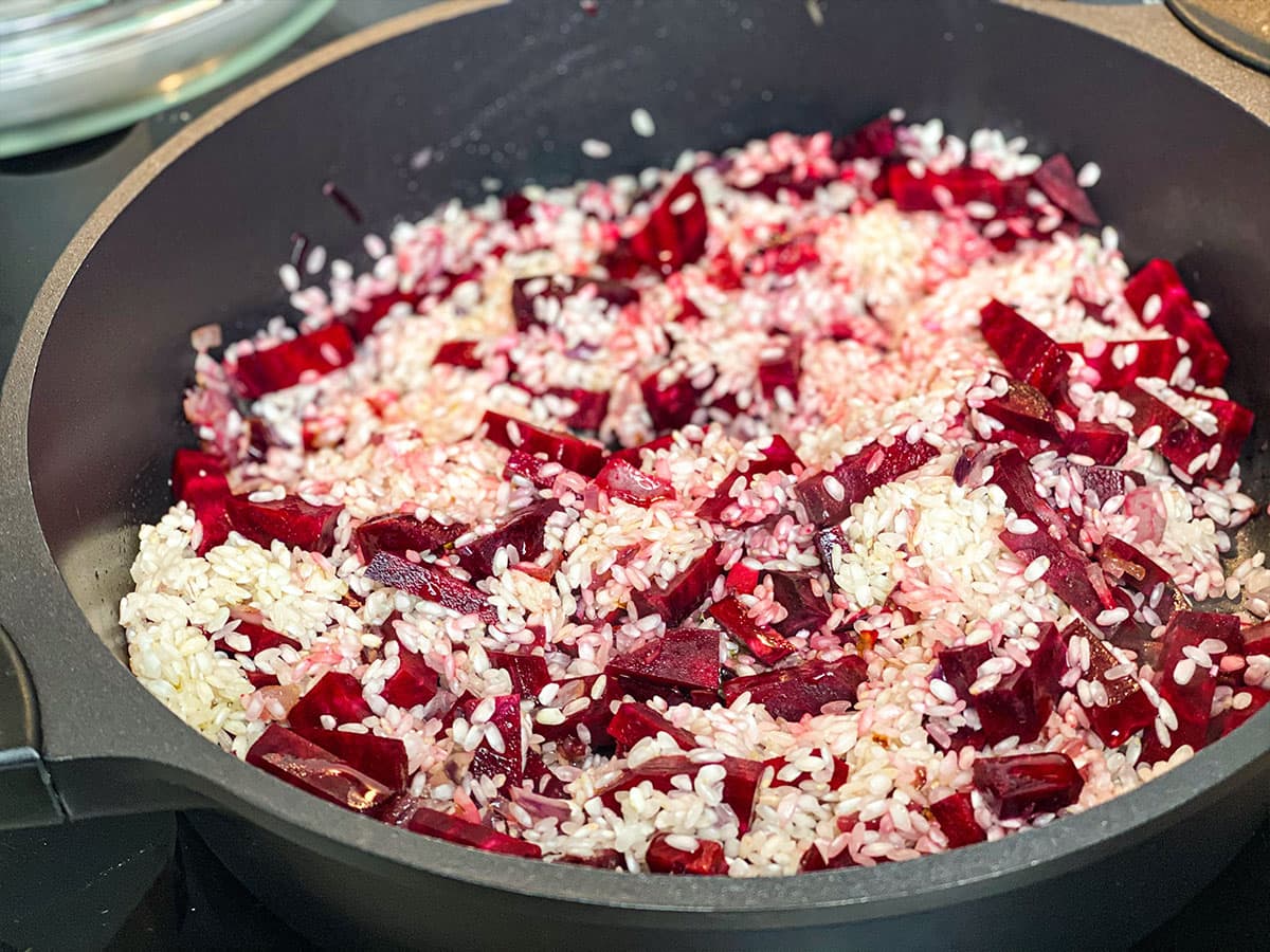 Risotto mit Rote Bete